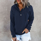 Sweat-shirt décontracté à capuche avec poche à cordon