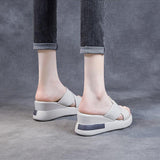 Pantoufles et sandales à plateforme à bout ouvert pour femmes