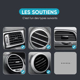 Support de téléphone de voiture de sortie d'air