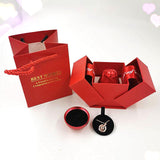 Coffret cadeau créatif rose rouge