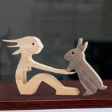 Ornements de table de sculpture en bois