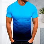 T-shirt col rond finition dégradé 3D