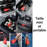 3 en 1 Porte-clés de Marteau de Secours