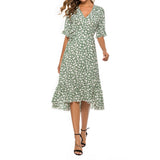 Nouvelle robe à volants en mousseline de soie