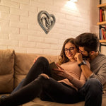 Décoration murale cœur main dans la main - Amour éternel