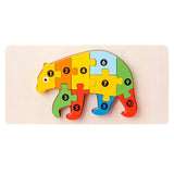 Puzzle en bois 3D éducatif pour enfants
