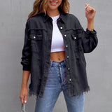Veste Denim à Coupe Relaxante