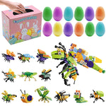 12pcs jouets à remonter oeufs de pâques préremplis