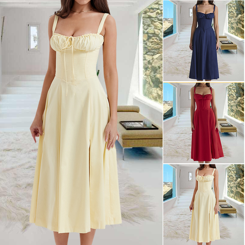 Robe d'été Bustier à Imprimé Carmen