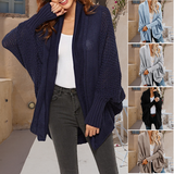 Cardigan en Tricot de Couleur Unie
