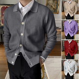 Cardigan en Tricot à Boutons Uni