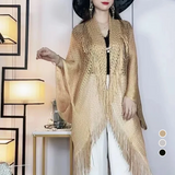 Châle à Franges Avec Crème Solaire