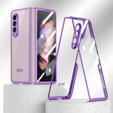 Étui de téléphone double face en verre trempé magnétique pour Samsung