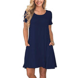 Robe de voyage d'été à manches courtes