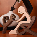 Ornements de table de sculpture en bois