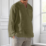 Chemise en lin à manches longues