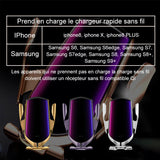 Support et chargeur de téléphone de voiture à capteur automatique sans fil