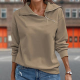 Haut Décontracté avec Fermeture Éclair