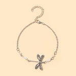 Bracelet de cheville femme libellule insecte
