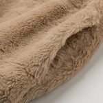Veste en fausse fourrure en fourrure de lapin