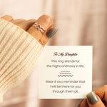 Bague Vague Diamant Double Couche