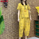 Ensemble De Deux Pièces Á La Mode Imprimée