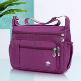 Sac à bandoulière multi-compartiments étanche antivol décontracté pour femme