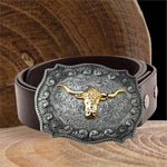 boucle de ceinture en alliage de chapeau de cowboy