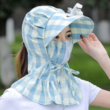 Chapeau de Soleil à Bord Long avec Eventail