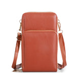 Sac de Téléphone Portable Multifonctionnel à Fermeture à Glissière à Trois Couches