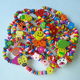 Bracelets en Bois Colorés