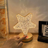 Lampe de table en métal Étoile Lune