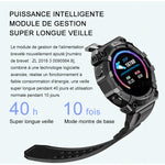 Bracelet intelligent de podomètre de sport de contrôle tactile étanche d'écran de couleur