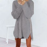 Robe Pull Ample Avec Fermeture Élair