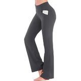 Pantalon De Yoga Taille Haute Et Jambes Évasées Pour Femmes
