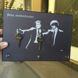 Porte-clés mural en bois