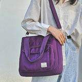 Sac Á Main Simple Pour Femme De Grande Capacité De Couleur Unie