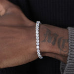 Bracelet de Moissanite Etincelant