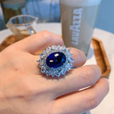 Ensemble de bijoux en saphir