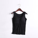 Débardeur décontracté pour femmes avec soutien-gorge intégré