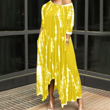 Robe irrégulière à imprimé tie-dye