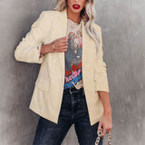 Blazer de couleur unie