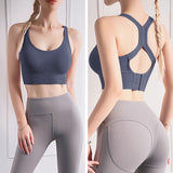 Brassière de sport push up sans armatures