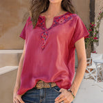 T-shirt ethnique occidental