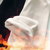 Pantalon large décontracté à taille haute