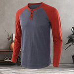 T-shirt décontracté à manches longues pour hommes