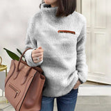 Pull Thermique à Col Roulé Zippé