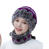 Chapeau en Fourrure de Lapin Rex