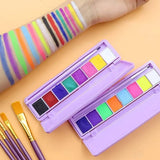 Palette de maquillage fluorescent soluble dans l'eau