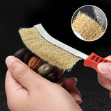 Brosse de dérouillage en fil d'acier en forme de couteau
